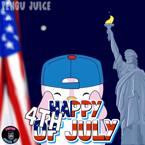 United States Celebration GIF by Pengu Juice Co.