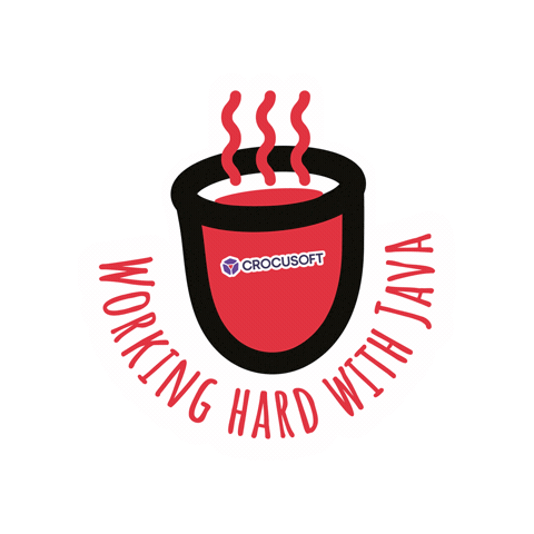 Working Hard Software Development Sticker by Crocusoft