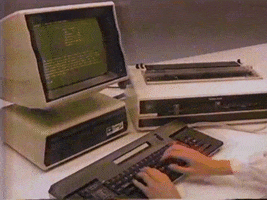 dos old computer GIF