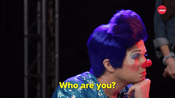 Who Are You Clown GIF by BuzzFeed