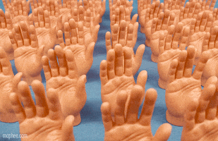 high five hands GIF