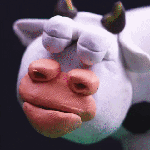 Cow Ufo GIF by Wuf Studio