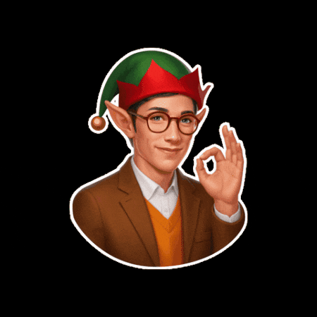 New Year Christmas GIF by VOKI Games