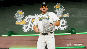 College Baseball Luis GIF by GreenWave