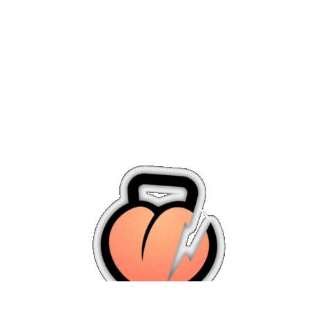Power Peach Sticker by Luxalete Athletics