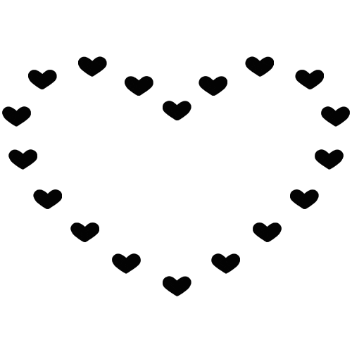 Black Heart Hearts Sticker by BaubleBar