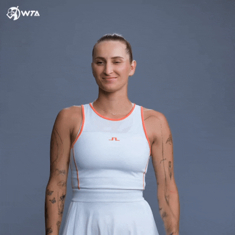 Marketa Vondrousova Fist Bump GIF by WTA