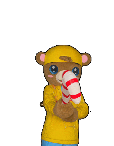 Candy Cane Snow Sticker by Plesni klub RYTM