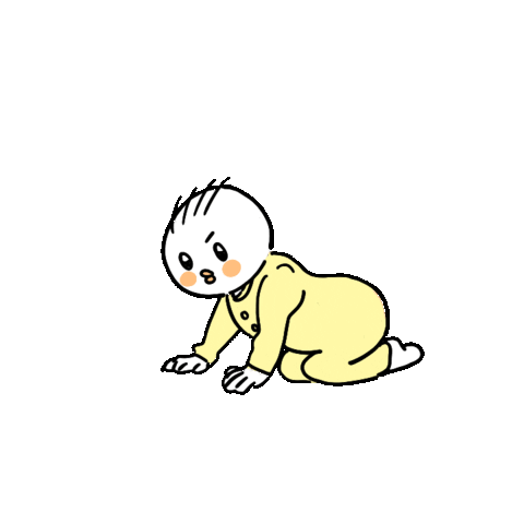 Chick Crawl Sticker