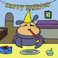 Happy Birthday Animation GIF by Saku Monsters