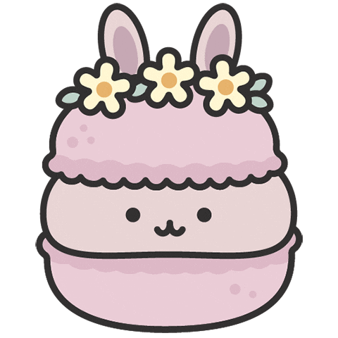 Flower Bunny Sticker