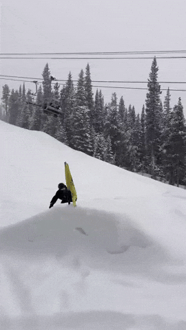 Winter Snowboarding GIF