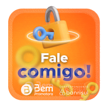 Talk To Me Orange Sticker by Bem Promotora