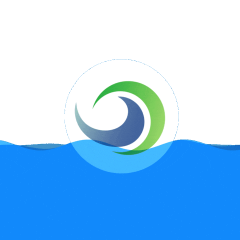 Wellen Sticker by Abwasserverband Welser Heide