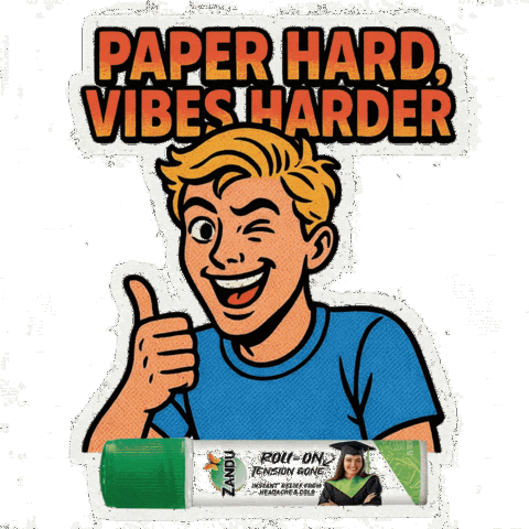 Student Tension Sticker by Zandu Pain Relief