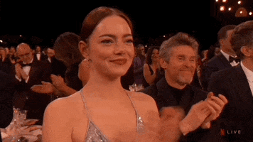 Emma Stone Clap GIF by SAG Awards