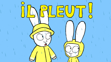Il Pleut Have Fun GIF by Simon Super Rabbit