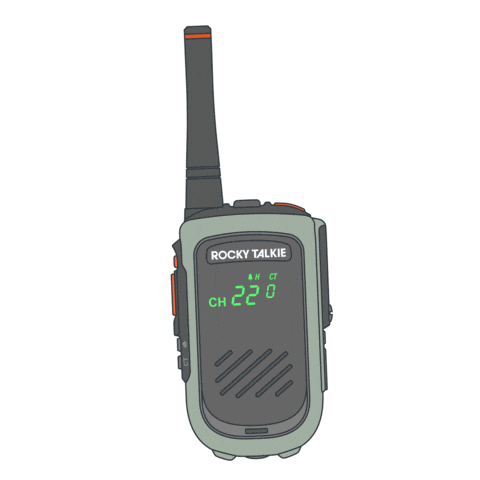 Send It Walkie Talkie Sticker by Rocky Talkie