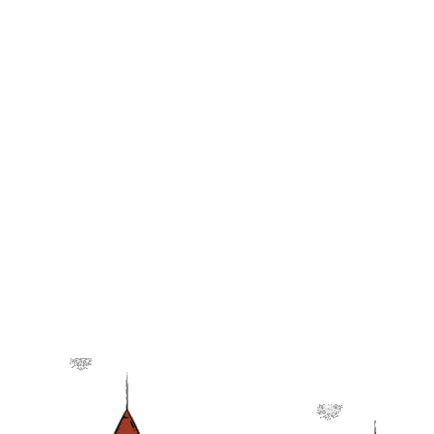 Rocket Ship Illustration Sticker by TASCH