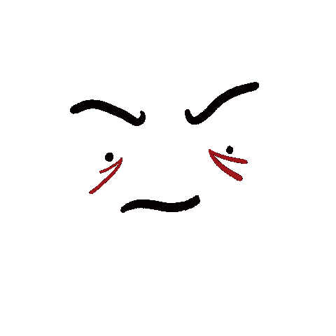 Angry Art Sticker
