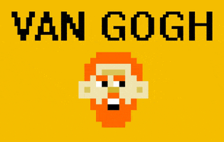 van gogh pixel GIF by Steven Kraan