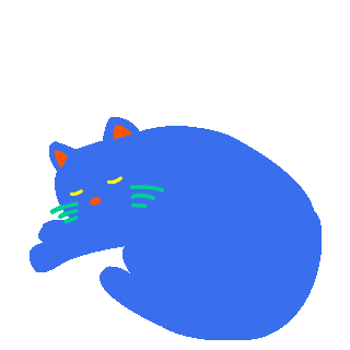Cat Sleep Sticker