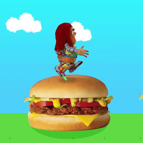 mascot burgers GIF