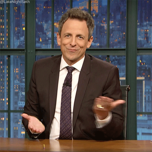 Seth Meyers Weighing Options GIF by Late Night with Seth Meyers