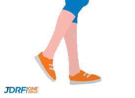 Walking Running Sticker by JDRF Nederland