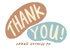 Thanks Thank You Sticker by Kango Express PH