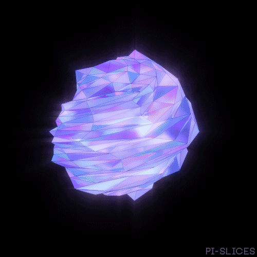 pislices loop trippy 3d blue GIF