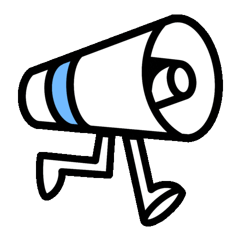 Megaphone Shout It Sticker