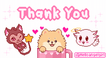Cute Dog Thank You GIF by helloangelgirl