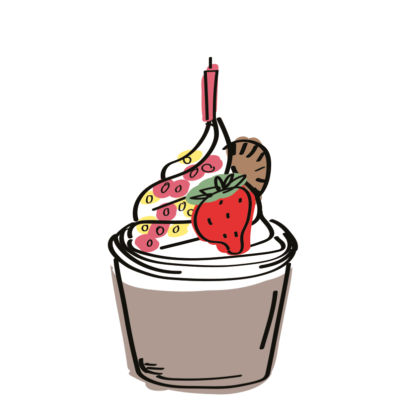 Coffee Celebrate Sticker by Yoghurt Barn for iOS & Android | GIPHY
