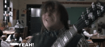 Excited School Of Rock GIF