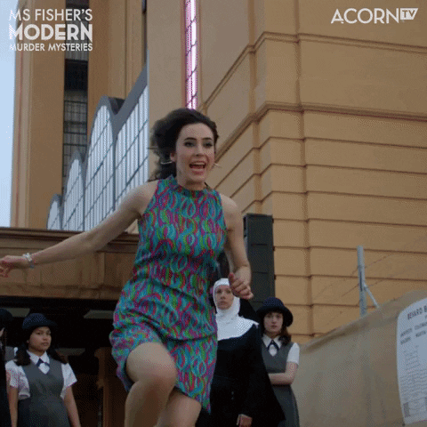 Women Power Jump GIF by Acorn TV