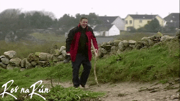Limping Walking Stick GIF by Ros na Rún