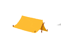 Camping Paper Airplane Sticker by Hello Danane