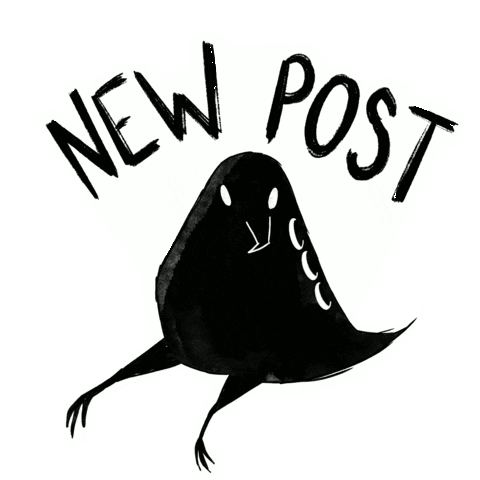 New Post Crow Sticker