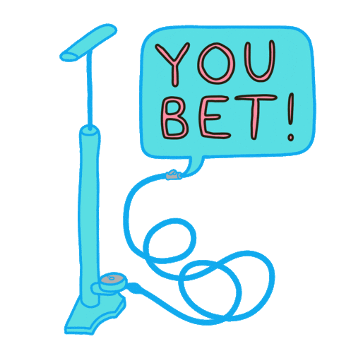 You Bet Bike Pump Sticker by PAUL Component Engineering