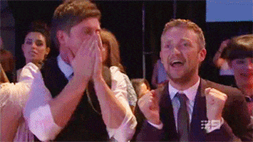 reaction excited omg finale shaking
