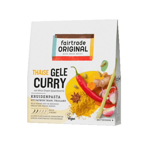 Thailand Curry Sticker by Fairtradeoriginal