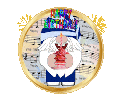 Happy Birthday Gnome Sticker