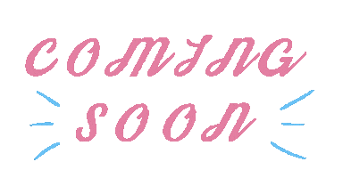 Coming Soon Lettering Sticker
