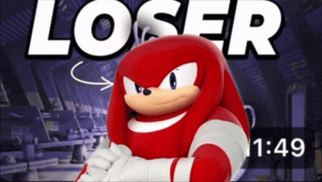 Sonic Boom Loser GIF