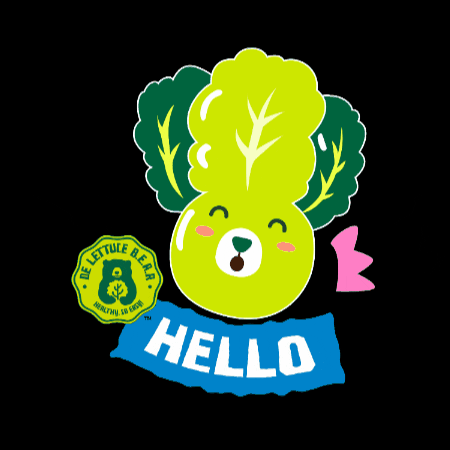 Lettuces Hello GIF by De Lettuce B.E.A.R