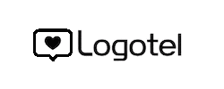 Logotel Heart Sticker by Logotel