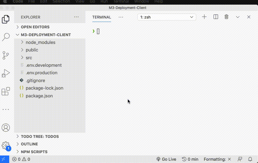 Run build React video example
