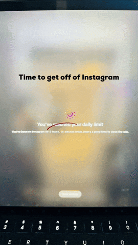 Time To Get Off Of Instagram GIF