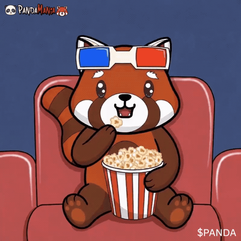 Red Panda Popcorn GIF by PandaMania